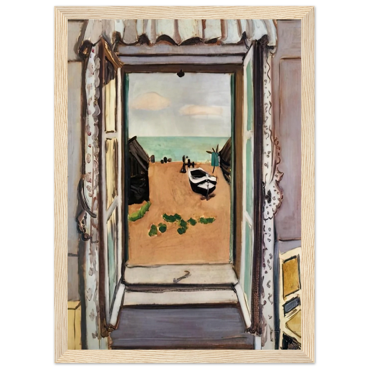 OPEN WINDOW ETRETAT 1920 Framed Poster | Henri Matisse Framed Prints Wall Art | Henri Matisse Print