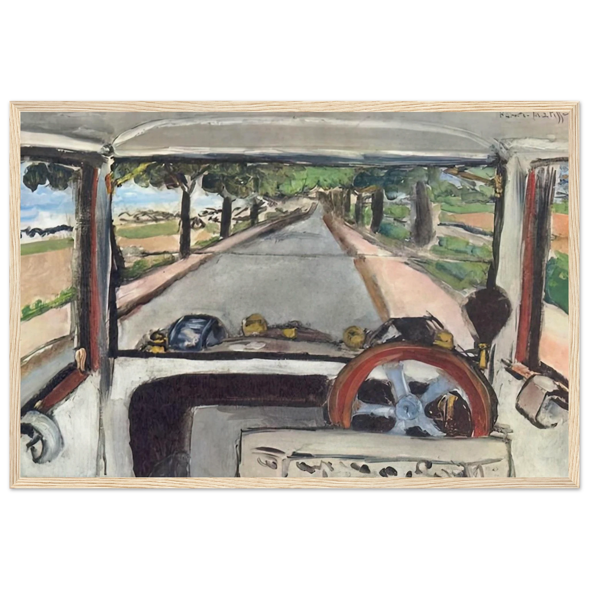 THE WINDSHIELD 1917 0 Framed Poster | Henri Matisse Framed Prints Wall Art | Henri Matisse Print