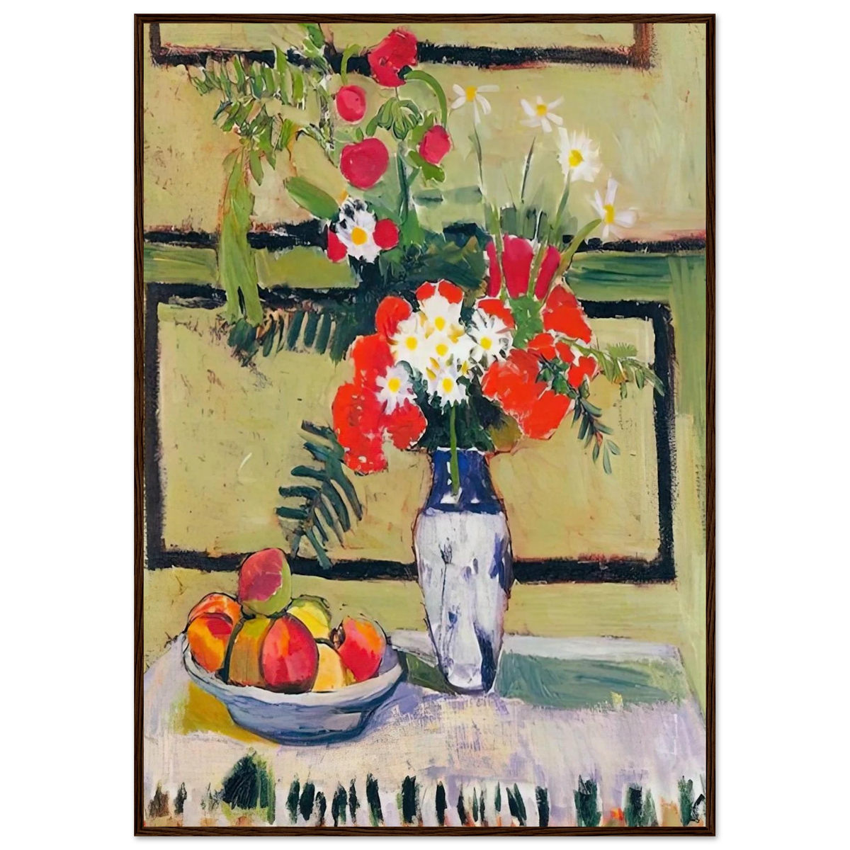 FLOWERS AND FRUIT 1909 Framed Poster | Henri Matisse Framed Prints Wall Art | Henri Matisse Print