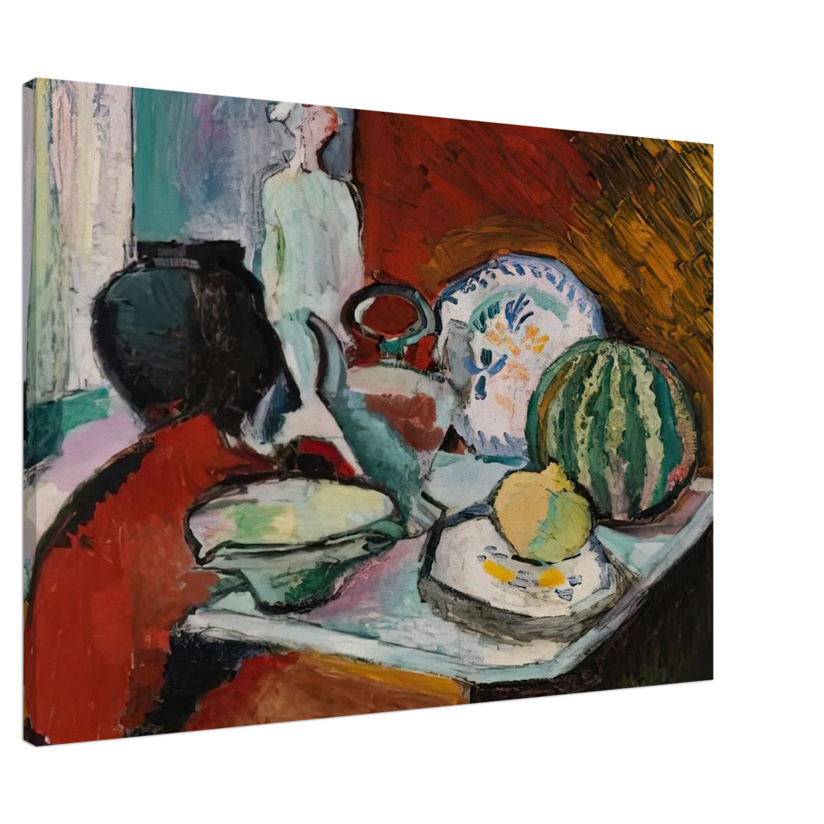 DISHES AND MELON 1907 Canvas | Henri Matisse Canvas | Henri Matisse Print