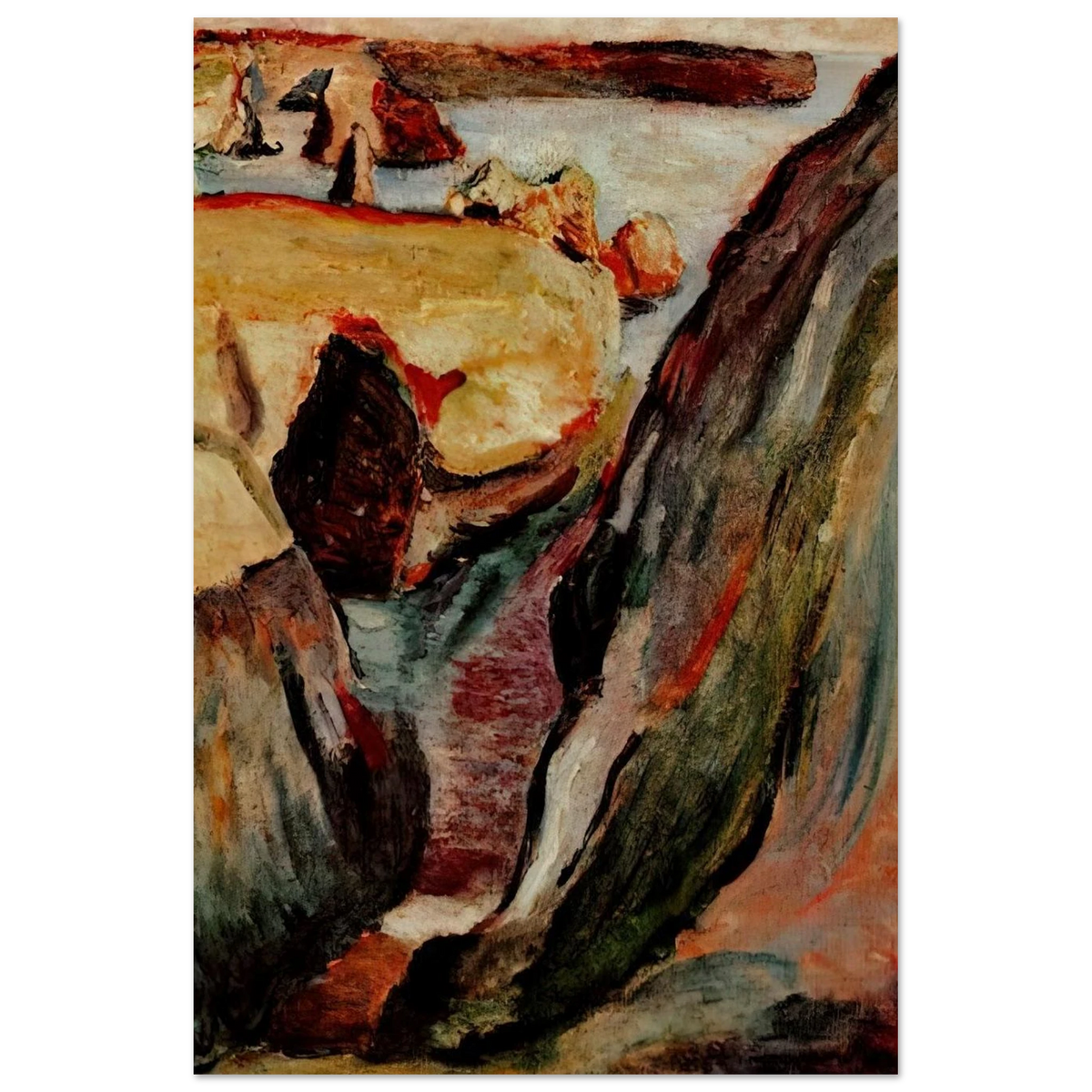 ROCHERS A BELLE ILE 1896 Poster | Henri Matisse Poster | Henri Matisse Print
