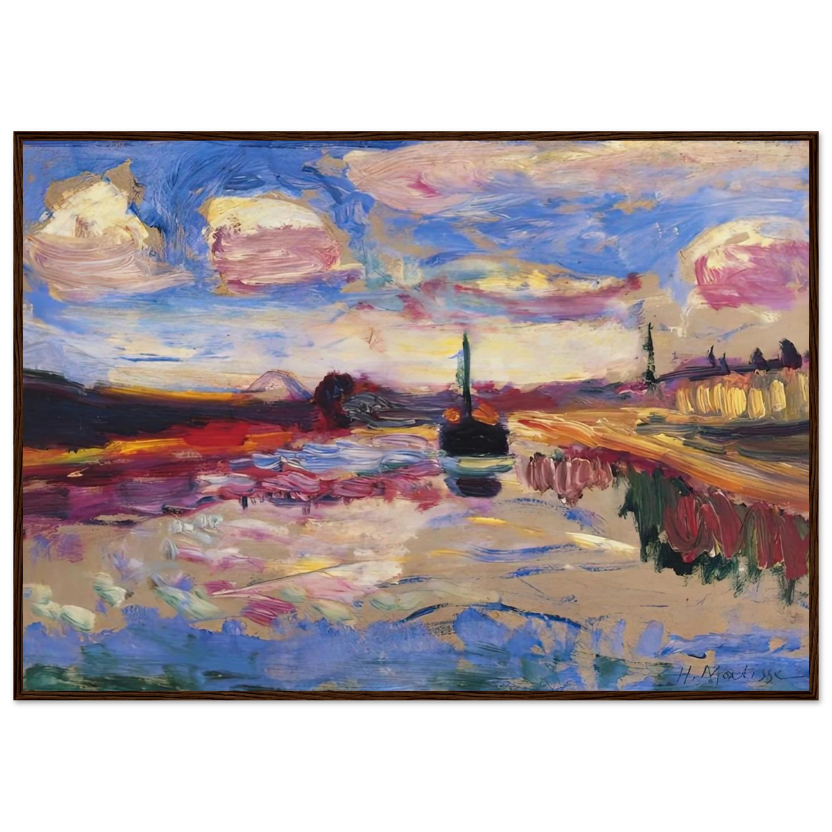 CANAL DU MIDI 1899 Framed Poster | Henri Matisse Framed Prints Wall Art | Henri Matisse Print