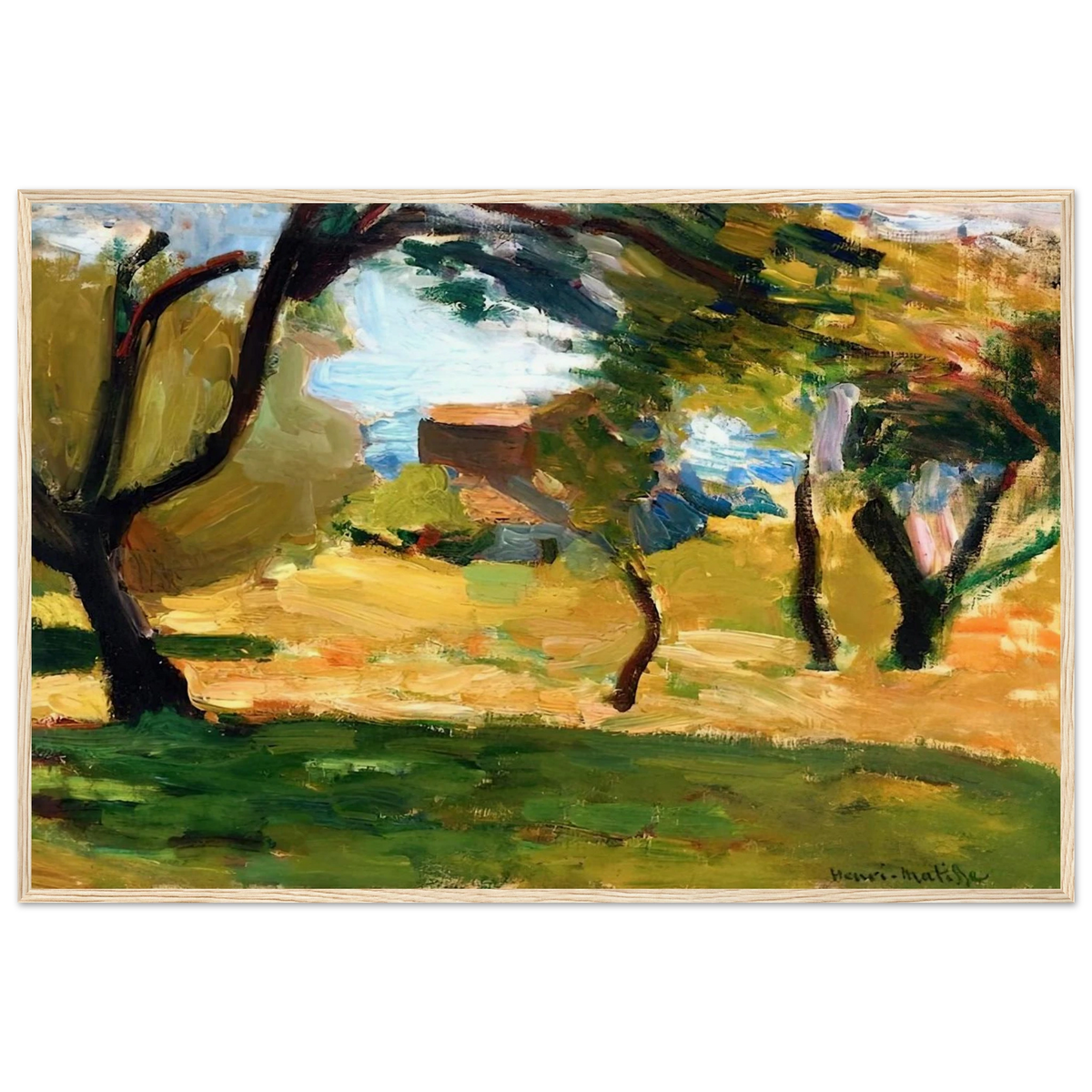 CORSICAN LANDSCAPE 1898 1 Framed Poster | Henri Matisse Framed Prints Wall Art | Henri Matisse Print