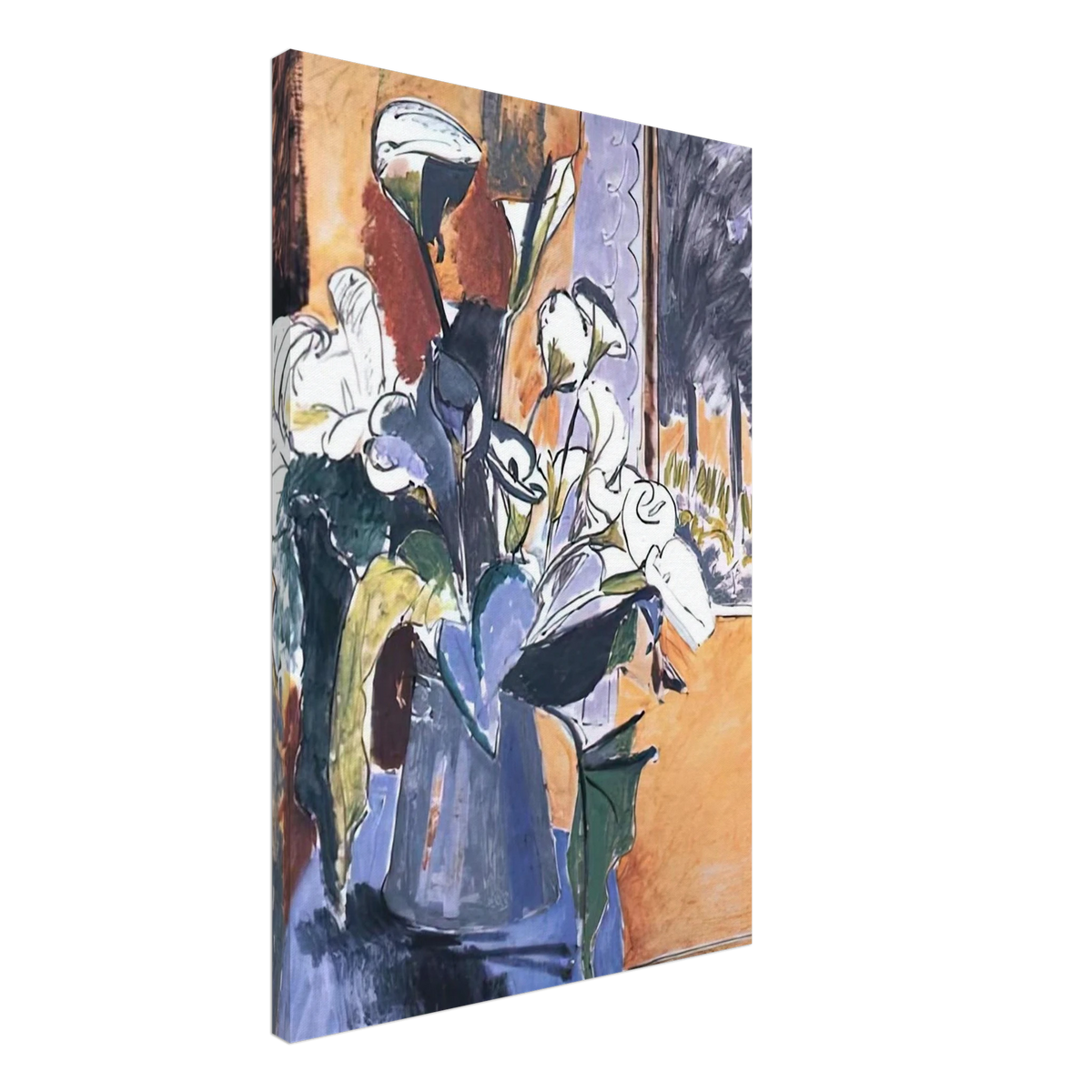 FLOWERS ON THE WINDOWSILL 1913 Canvas | Henri Matisse Canvas | Henri Matisse Print