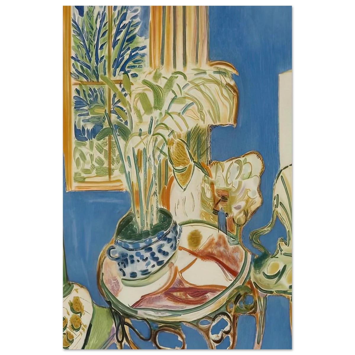 BLUE INTERIOR 1947 Poster | Henri Matisse Poster | Henri Matisse Print