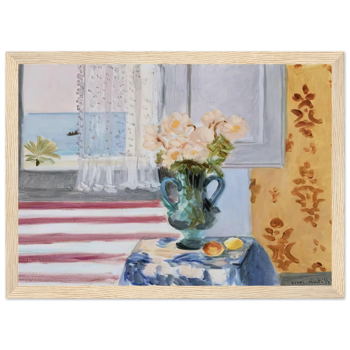 VASE OF FLOWERS 1924 Framed Poster | Henri Matisse Framed Prints Wall Art | Henri Matisse Print
