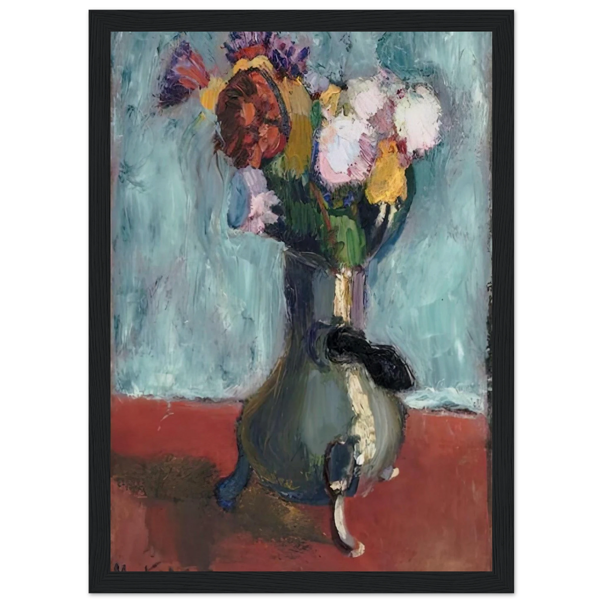 BOUQUET OF FLOWERS IN CHOCOLATE 1902 Framed Poster | Henri Matisse Framed Prints Wall Art | Henri Matisse Print