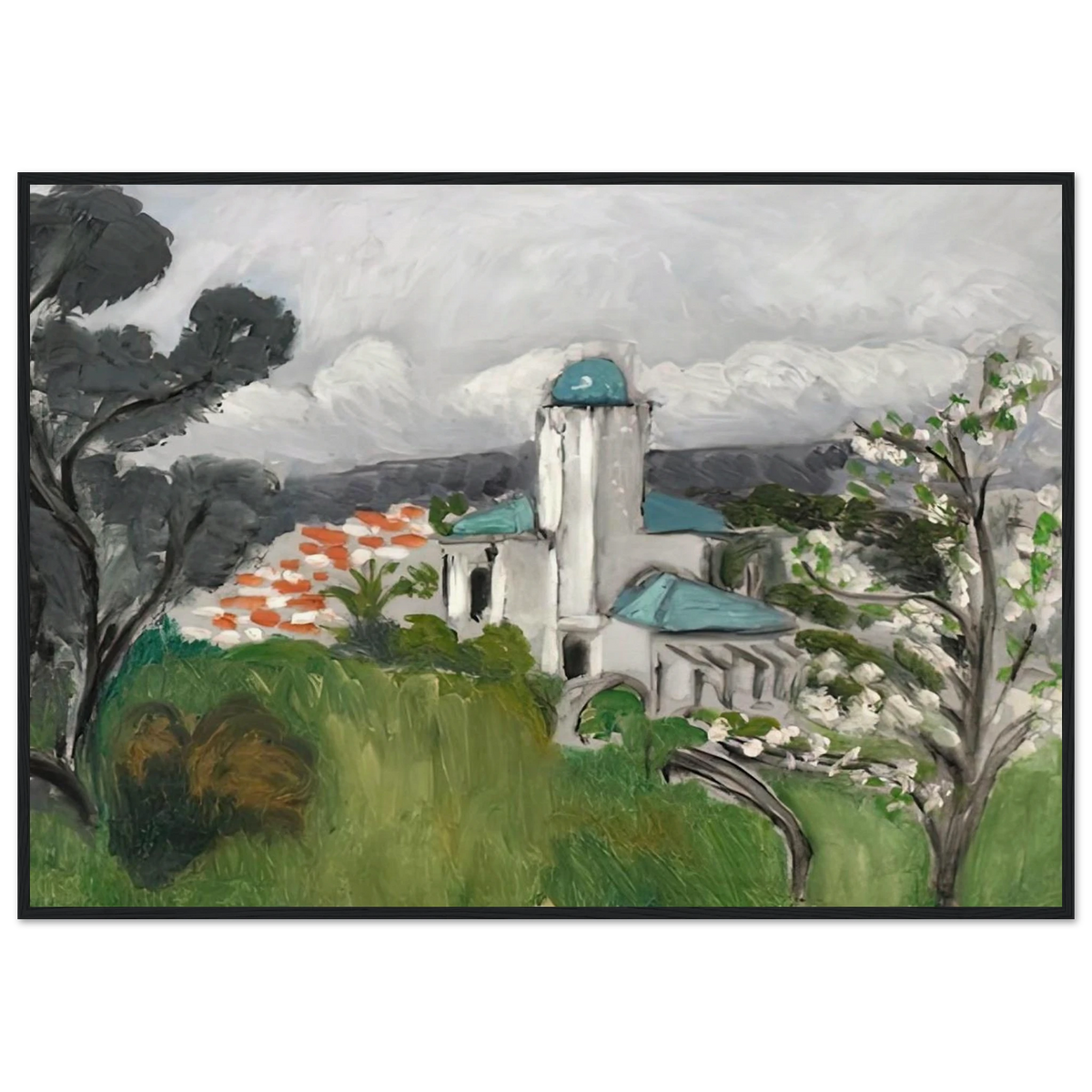 LA VILLA BLEUE 1918 Framed Poster | Henri Matisse Framed Prints Wall Art | Henri Matisse Print