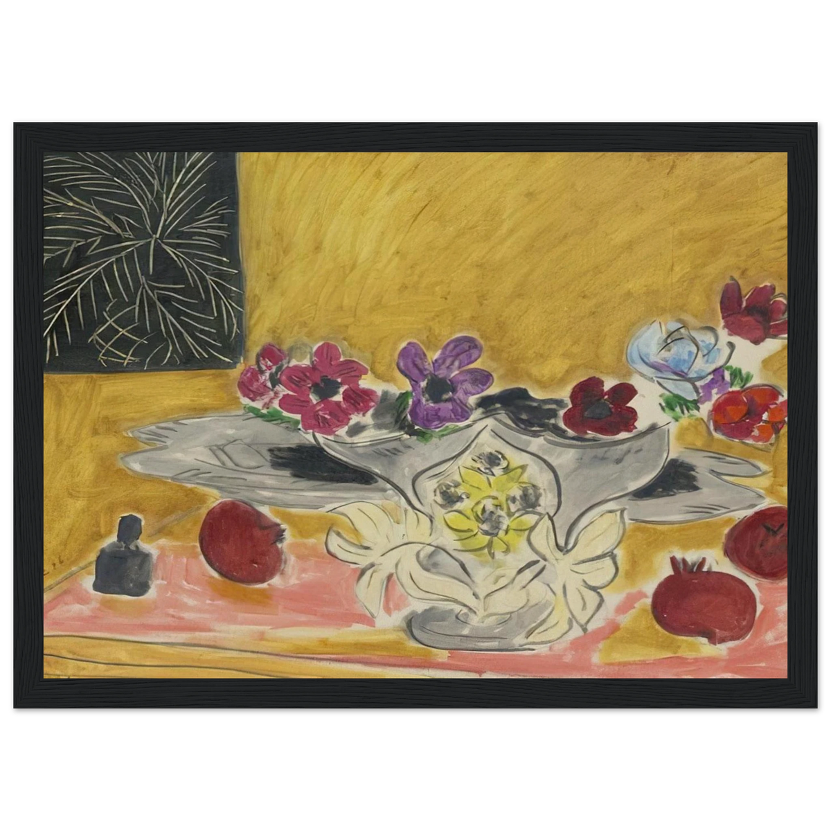 ANEMONES ET GRENADES 1946 Framed Poster | Henri Matisse Framed Prints Wall Art | Henri Matisse Print