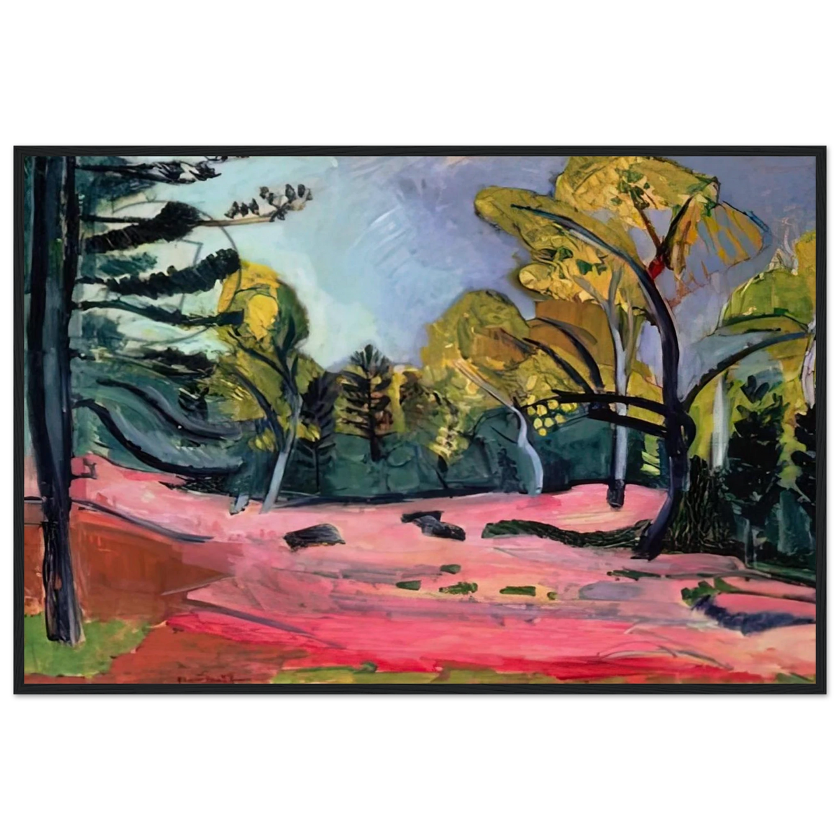 LANDSCAPE 1909 Framed Poster | Henri Matisse Framed Prints Wall Art | Henri Matisse Print