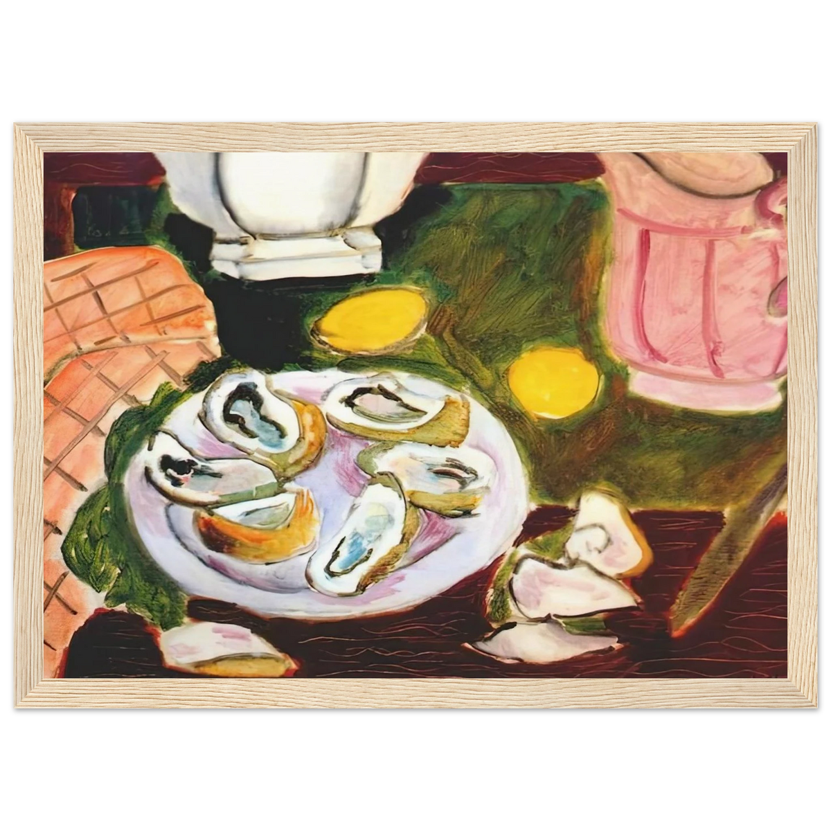 OYSTERS 1940 Framed Poster | Henri Matisse Framed Prints Wall Art | Henri Matisse Print