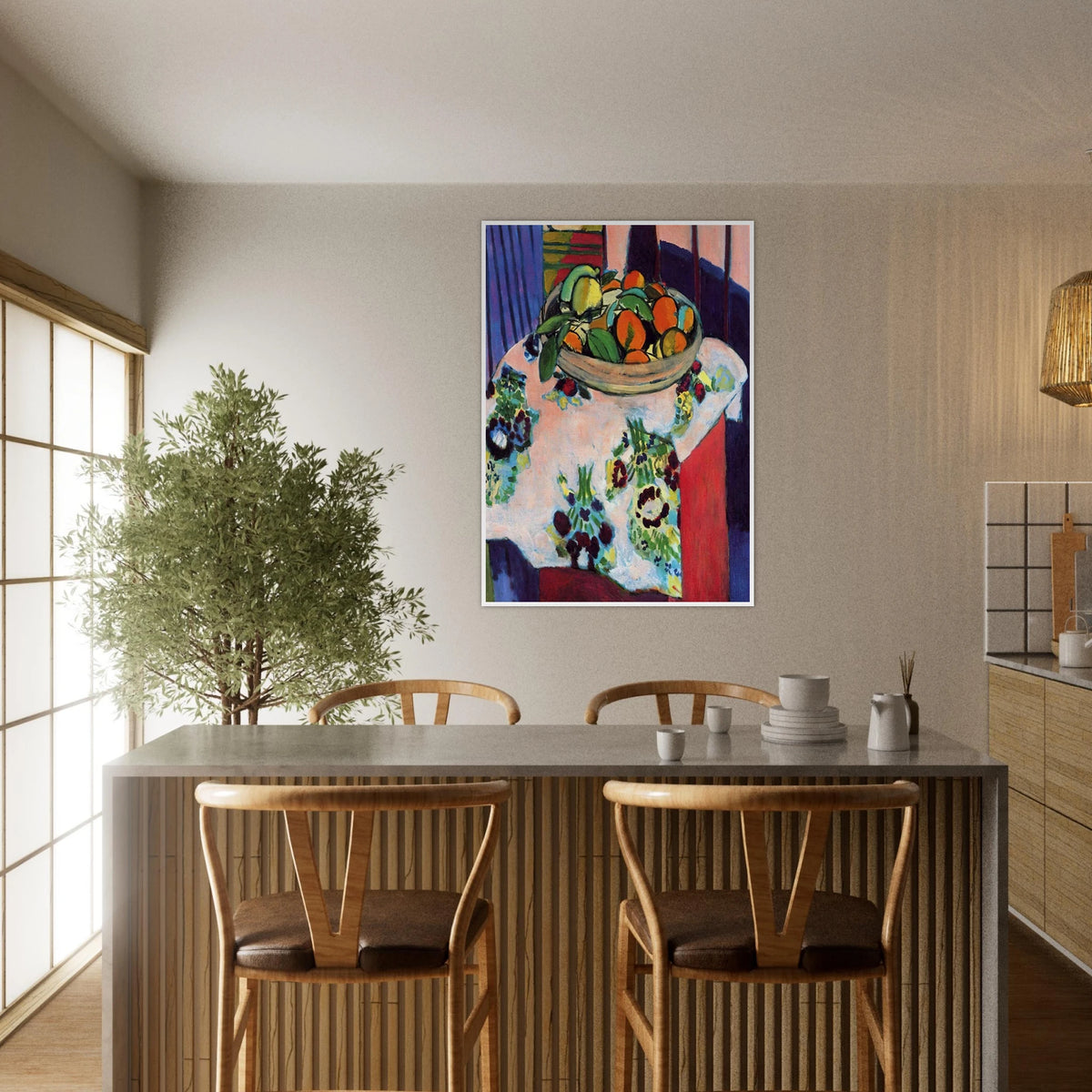 BASKET WITH ORANGES 1913 Framed Poster | Henri Matisse Framed Prints Wall Art | Henri Matisse Print
