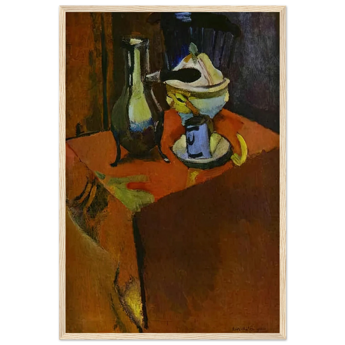 DISHES ON A TABLE 1900 Framed Poster | Henri Matisse Framed Prints Wall Art | Henri Matisse Print