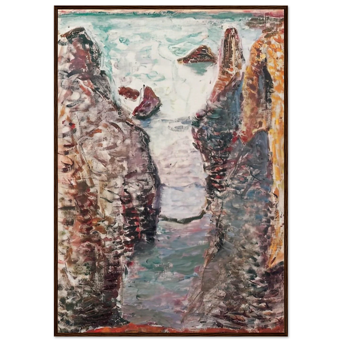CIFFS BELLE ILE 1897 Framed Poster | Henri Matisse Framed Prints Wall Art | Henri Matisse Print