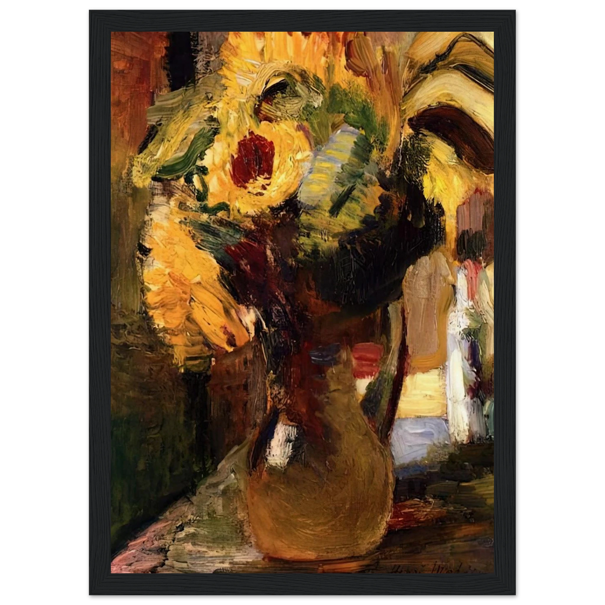 BOUQUET OF SUNFLOWERS 1897 Framed Poster | Henri Matisse Framed Prints Wall Art | Henri Matisse Print