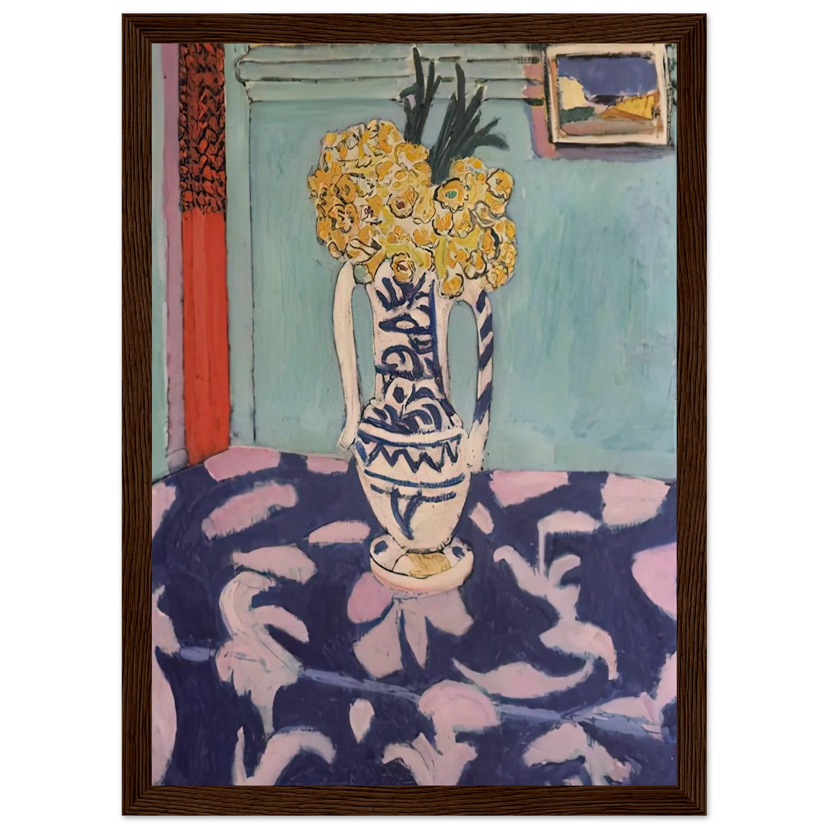 LES COUCOUS TAPIS BLEU ET ROSE 1911 Framed Poster | Henri Matisse Framed Prints Wall Art | Henri Matisse Print