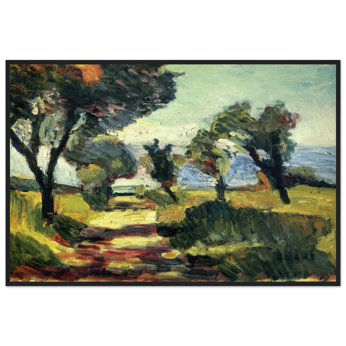 OLIVE TREES 1898 Framed Poster | Henri Matisse Framed Prints Wall Art | Henri Matisse Print