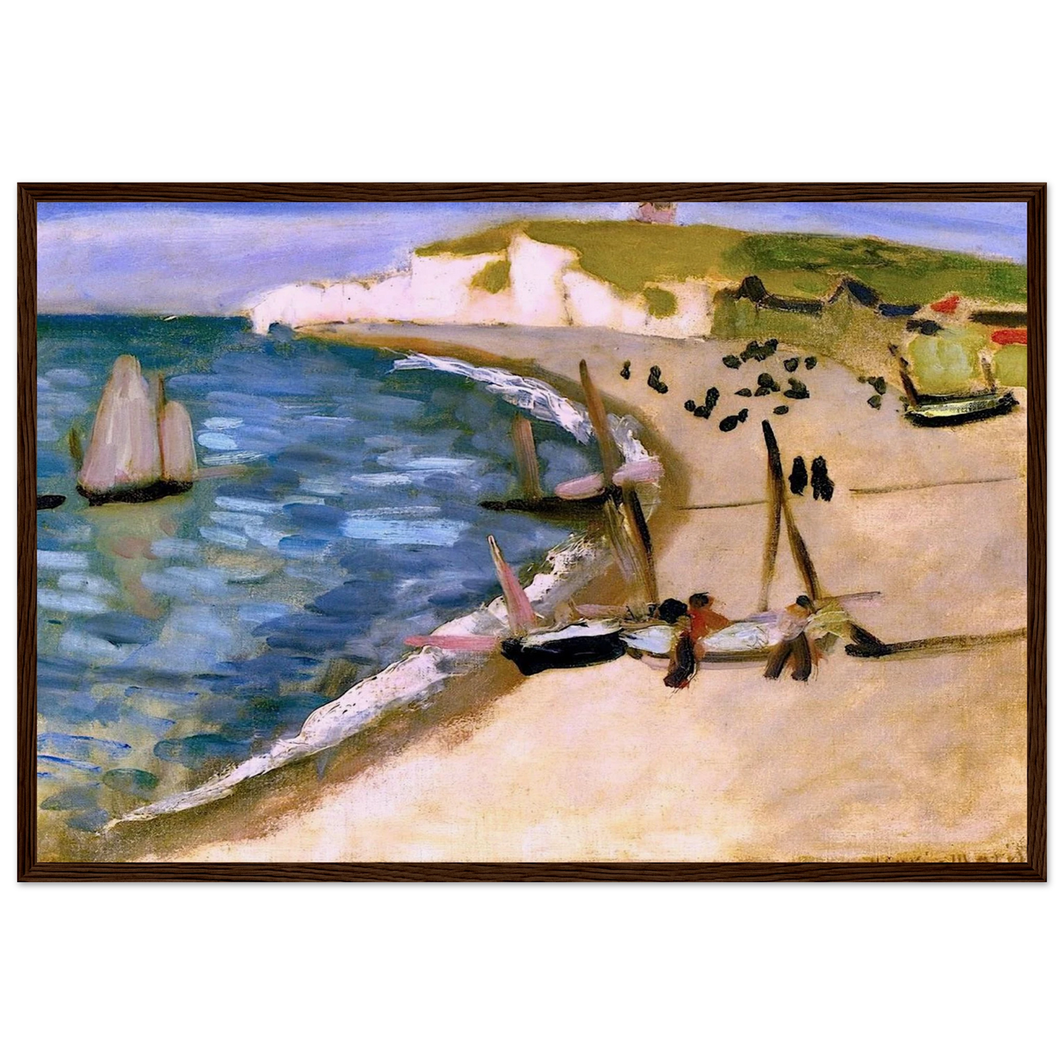 AHT AMONT CLIFFS AT ETRETAT 1921 Framed Poster | Henri Matisse Framed Prints Wall Art | Henri Matisse Print
