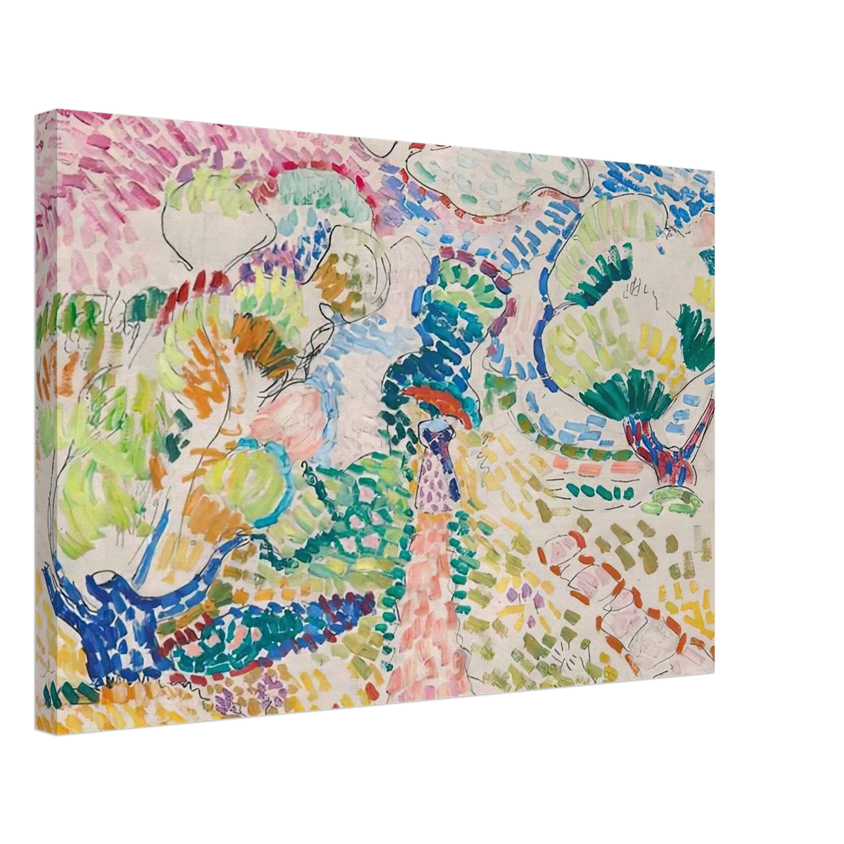 MADAME MATISSE IN THE OLIVE GROVE 1905 Canvas | Henri Matisse Canvas | Henri Matisse Print