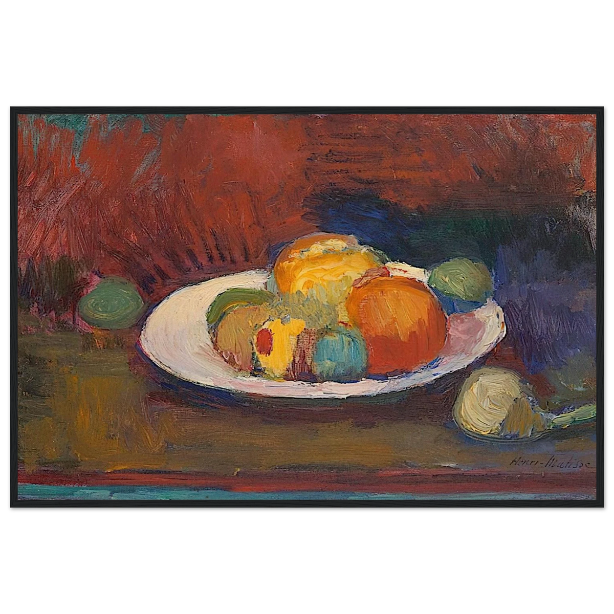 ASSIETTE DE FRUITS FRUIT DISH 1902 Framed Poster | Henri Matisse Framed Prints Wall Art | Henri Matisse Print