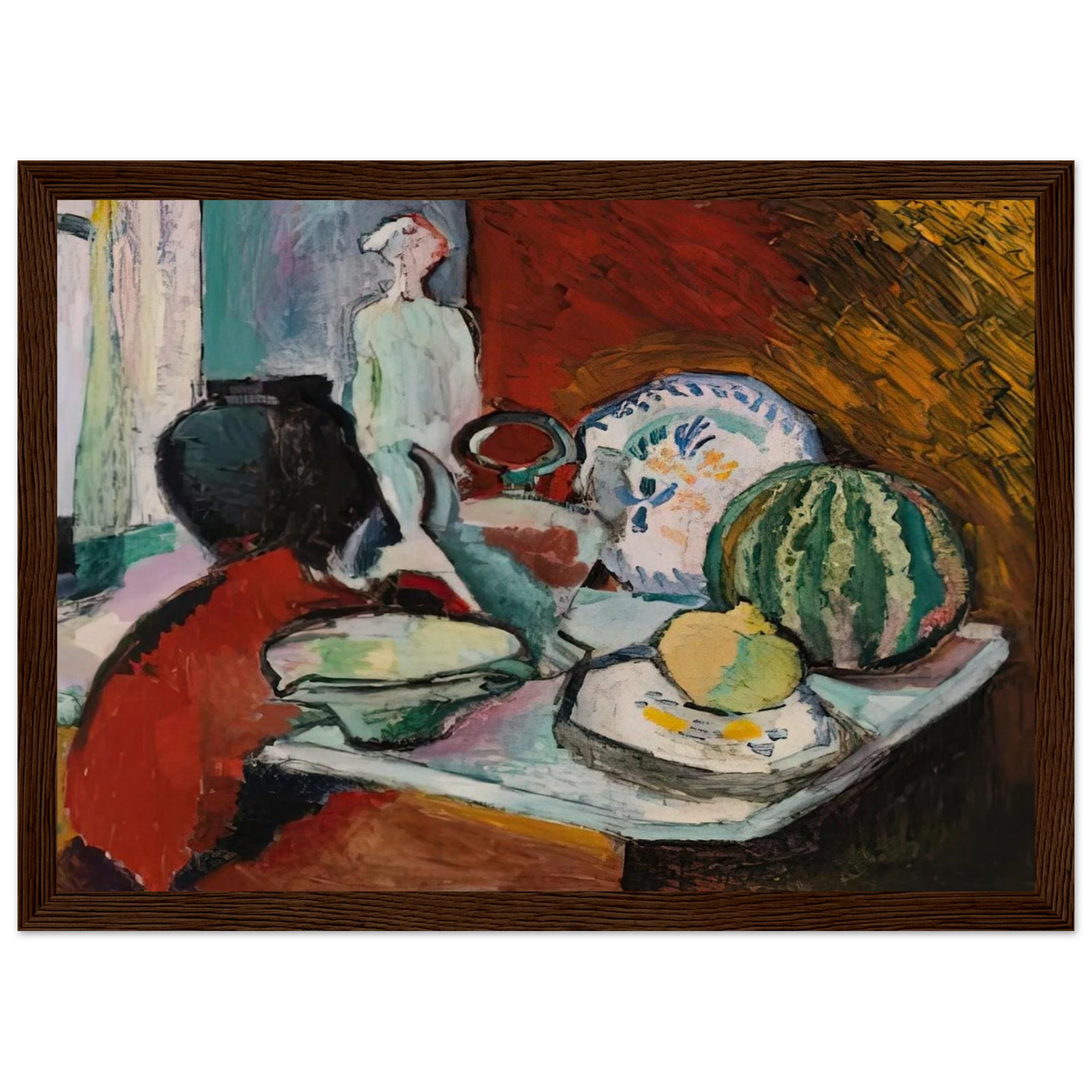 DISHES AND MELON 1907 Framed Poster | Henri Matisse Framed Prints Wall Art | Henri Matisse Print