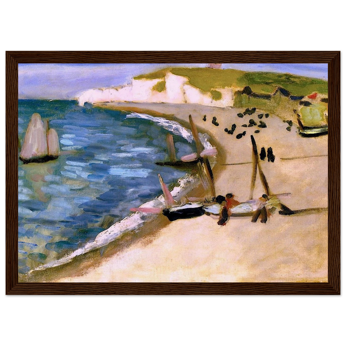 AHT AMONT CLIFFS AT ETRETAT 1921 Framed Poster | Henri Matisse Framed Prints Wall Art | Henri Matisse Print