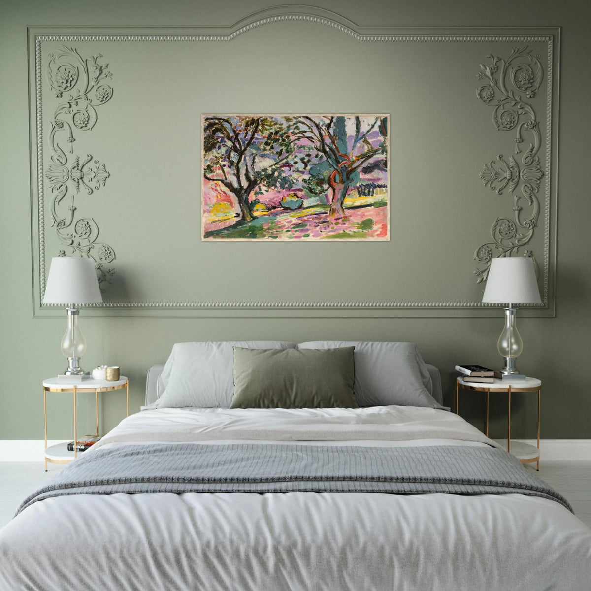 OLIVE TREES AT COLLIOURE 1906 Framed Poster | Henri Matisse Framed Prints Wall Art | Henri Matisse Print