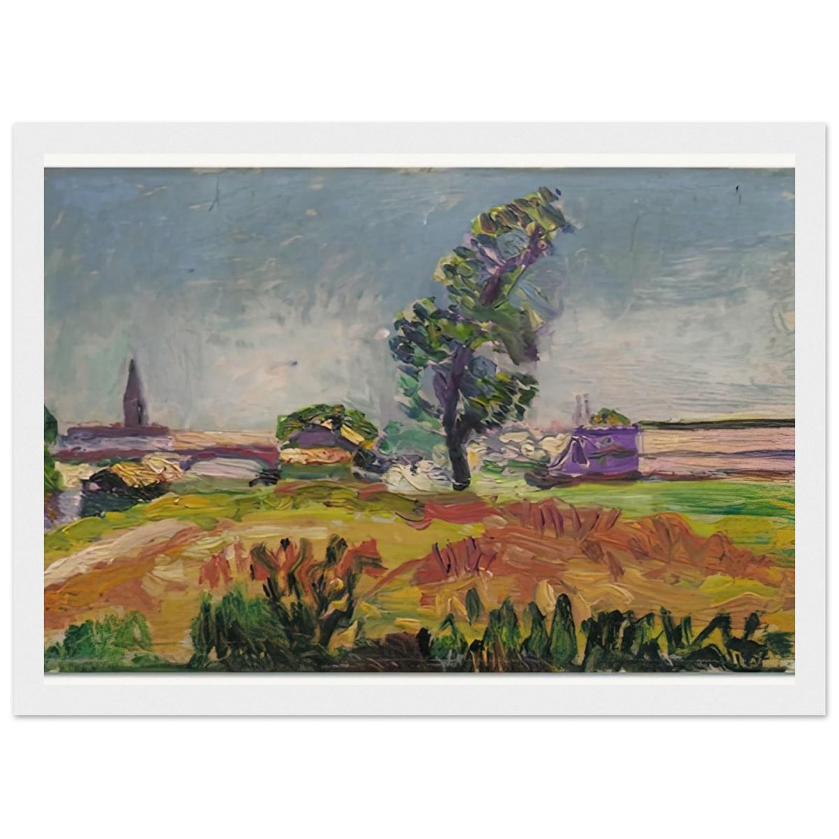 PAYSAGE DES ENVIRONS DE TOULOUSE LE PONT DES DEMOISELLES 1898 Framed Poster | Henri Matisse Framed Prints Wall Art | Henri Matisse Print