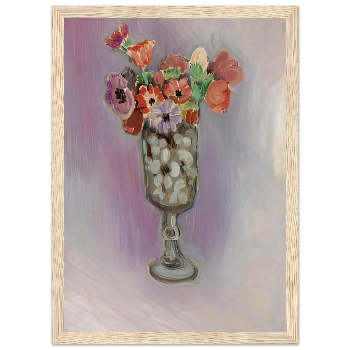 BOUQUET OF ANEMONES 1918 Framed Poster | Henri Matisse Framed Prints Wall Art | Henri Matisse Print