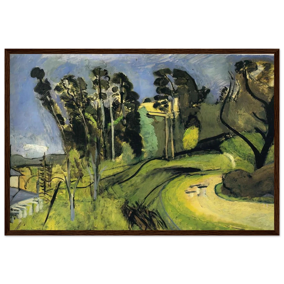 MONTALBAN LANDSCAPE 1918 Framed Poster | Henri Matisse Framed Prints Wall Art | Henri Matisse Print