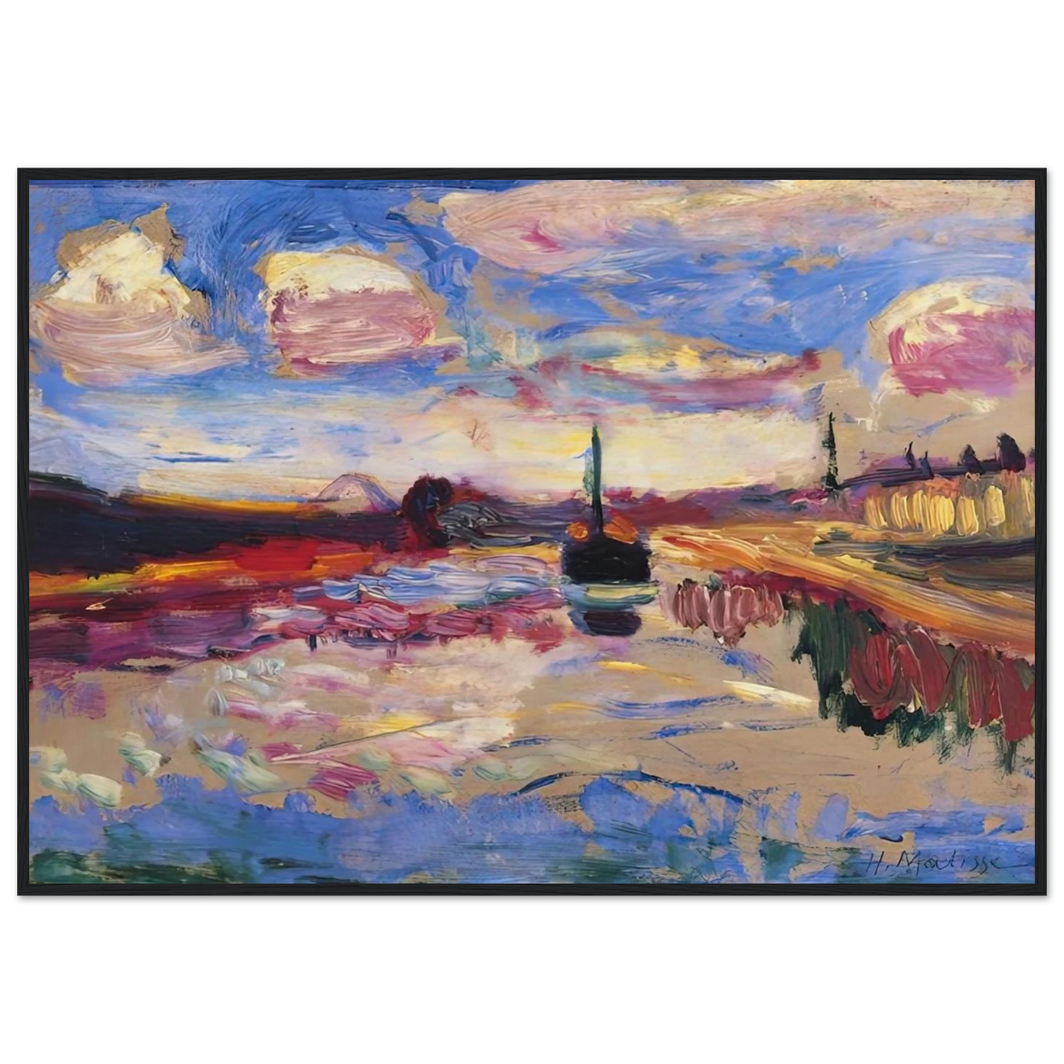 CANAL DU MIDI 1899 Framed Poster | Henri Matisse Framed Prints Wall Art | Henri Matisse Print