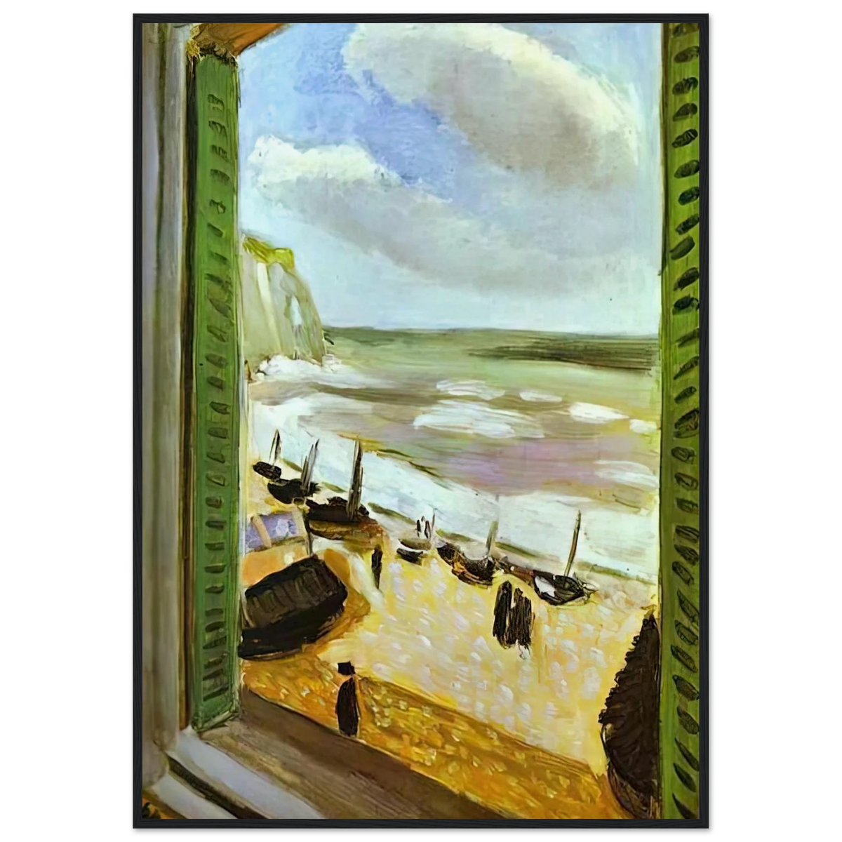 OPEN WINDOW AT COLLIOURE 1905 Framed Poster | Henri Matisse Framed Prints Wall Art | Henri Matisse Print
