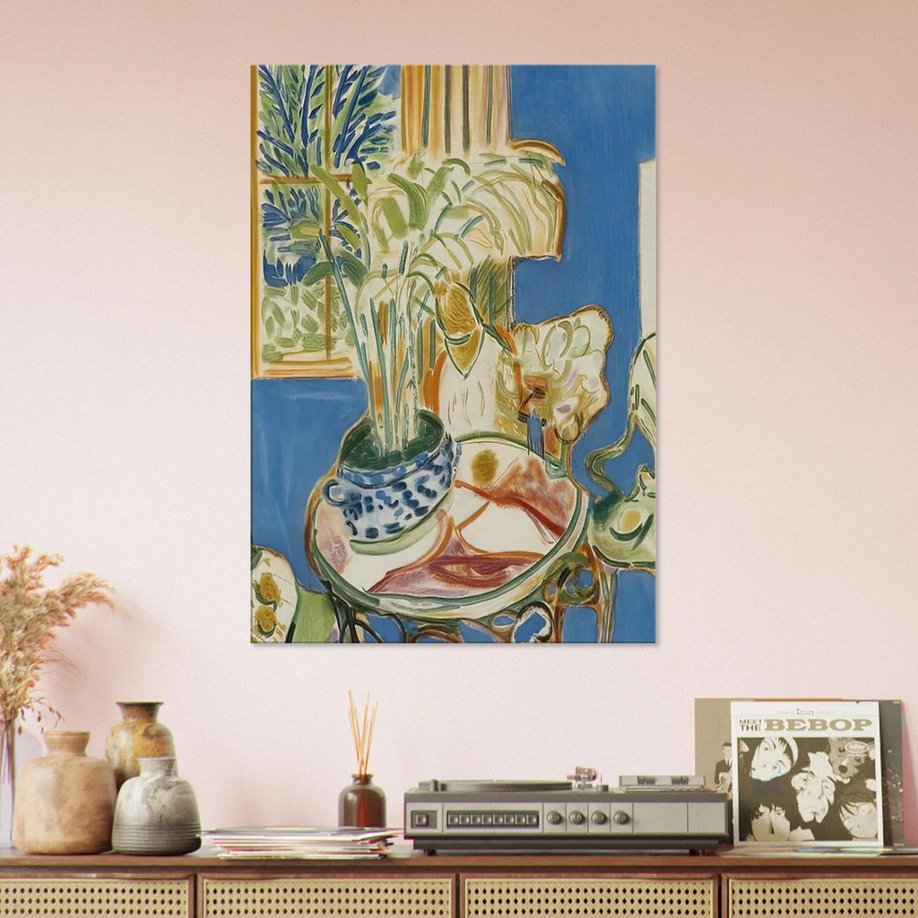 BLUE INTERIOR 1947 Canvas | Henri Matisse Canvas | Henri Matisse Print
