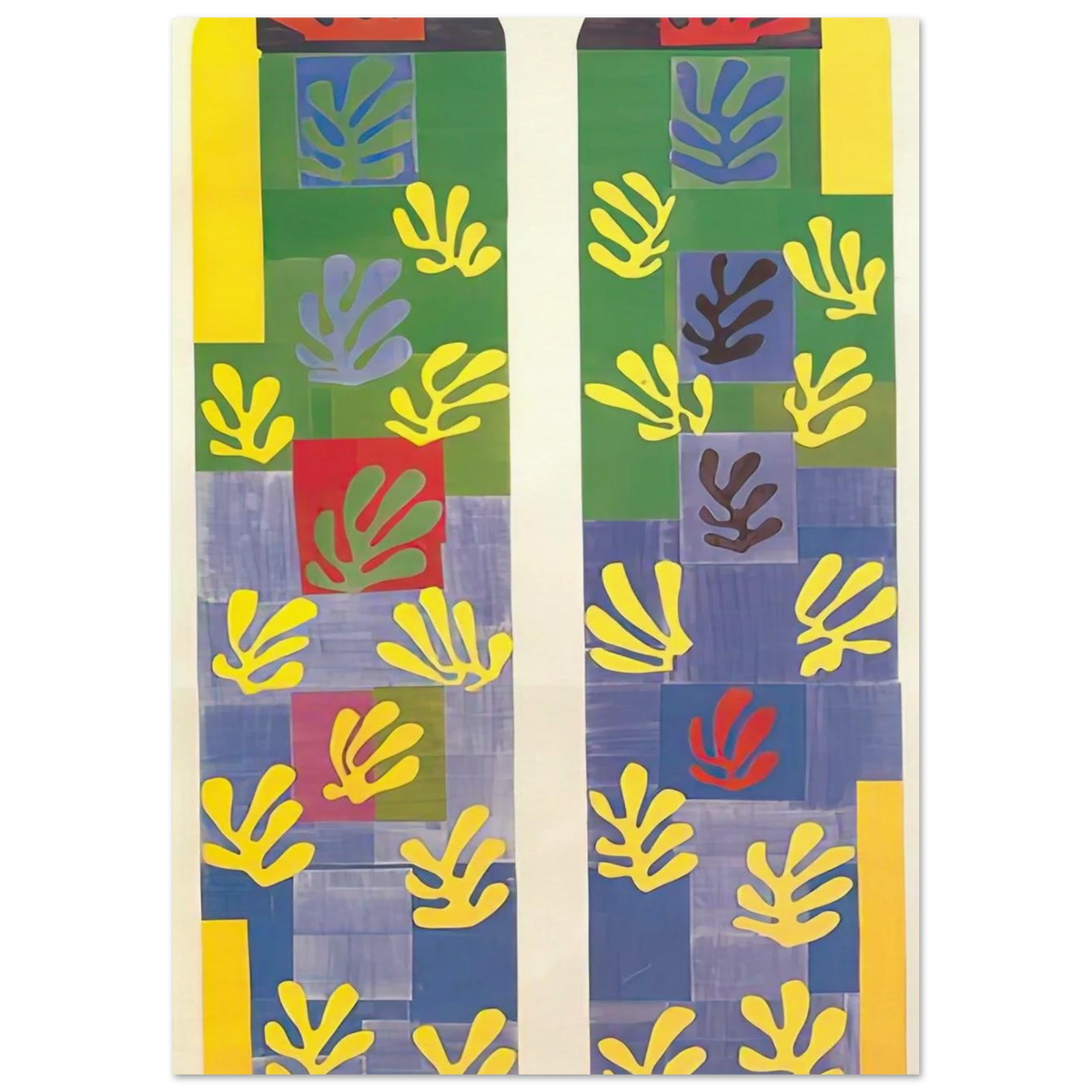 STAINED GLASS WINDOW WINDOW OF THE ABSIDE OF THE ROSARY CHAPEL 1949 Poster | Henri Matisse Poster | Henri Matisse Print