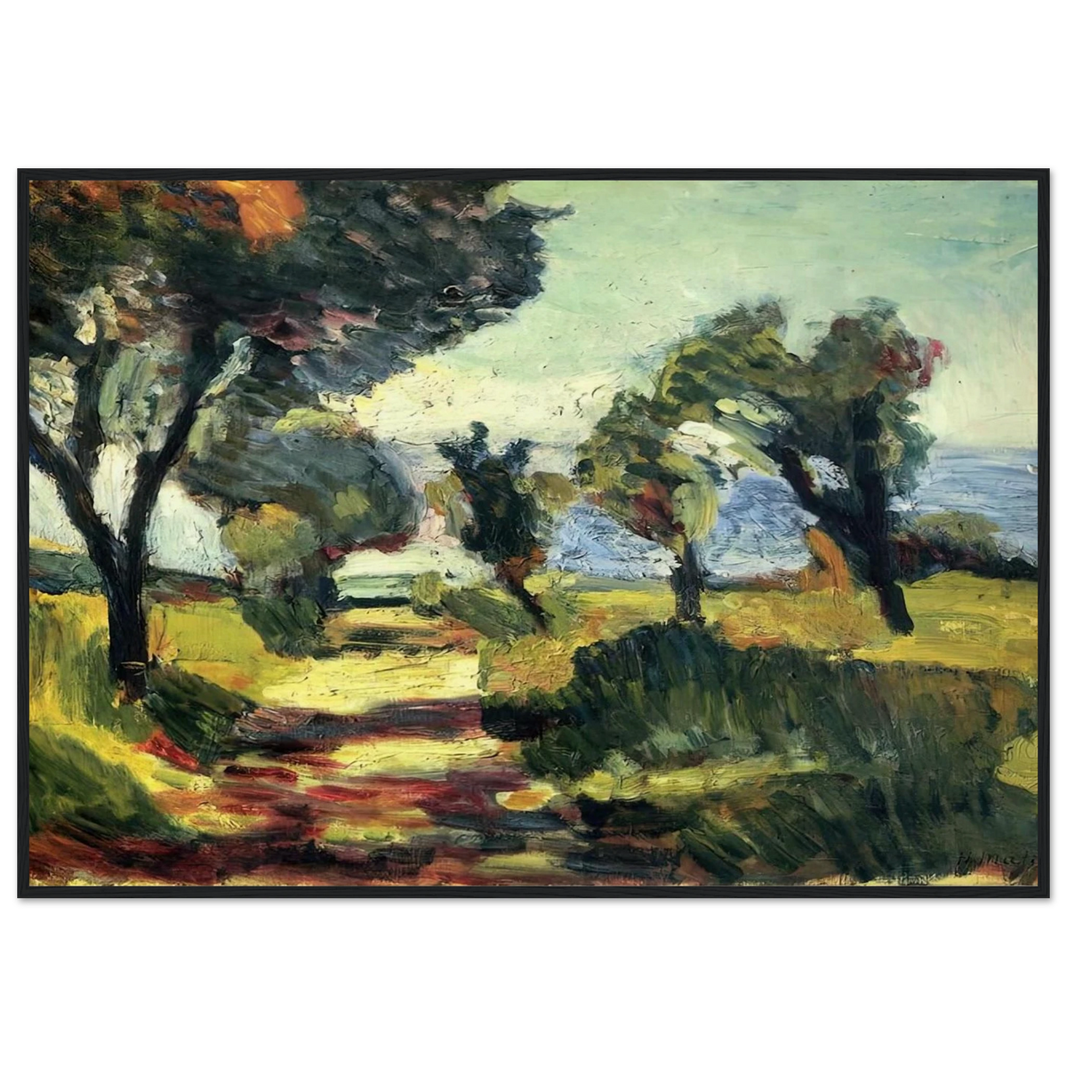OLIVE TREES 1898 Framed Poster | Henri Matisse Framed Prints Wall Art | Henri Matisse Print