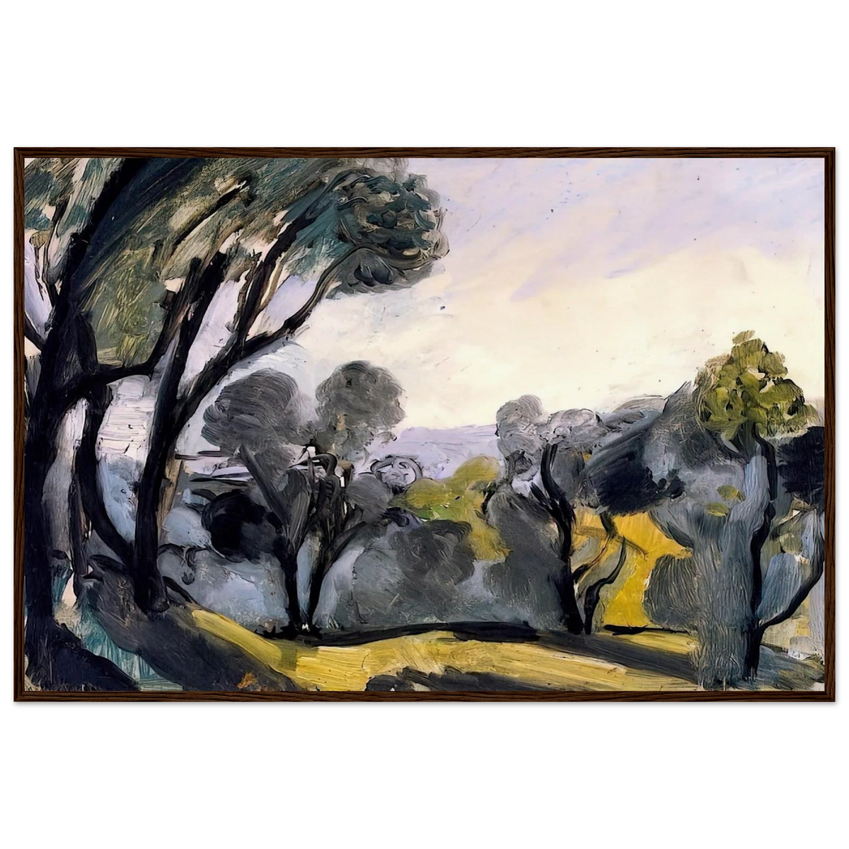 LANDSCAPE WITH OLIVE TREES 1918 Framed Poster | Henri Matisse Framed Prints Wall Art | Henri Matisse Print