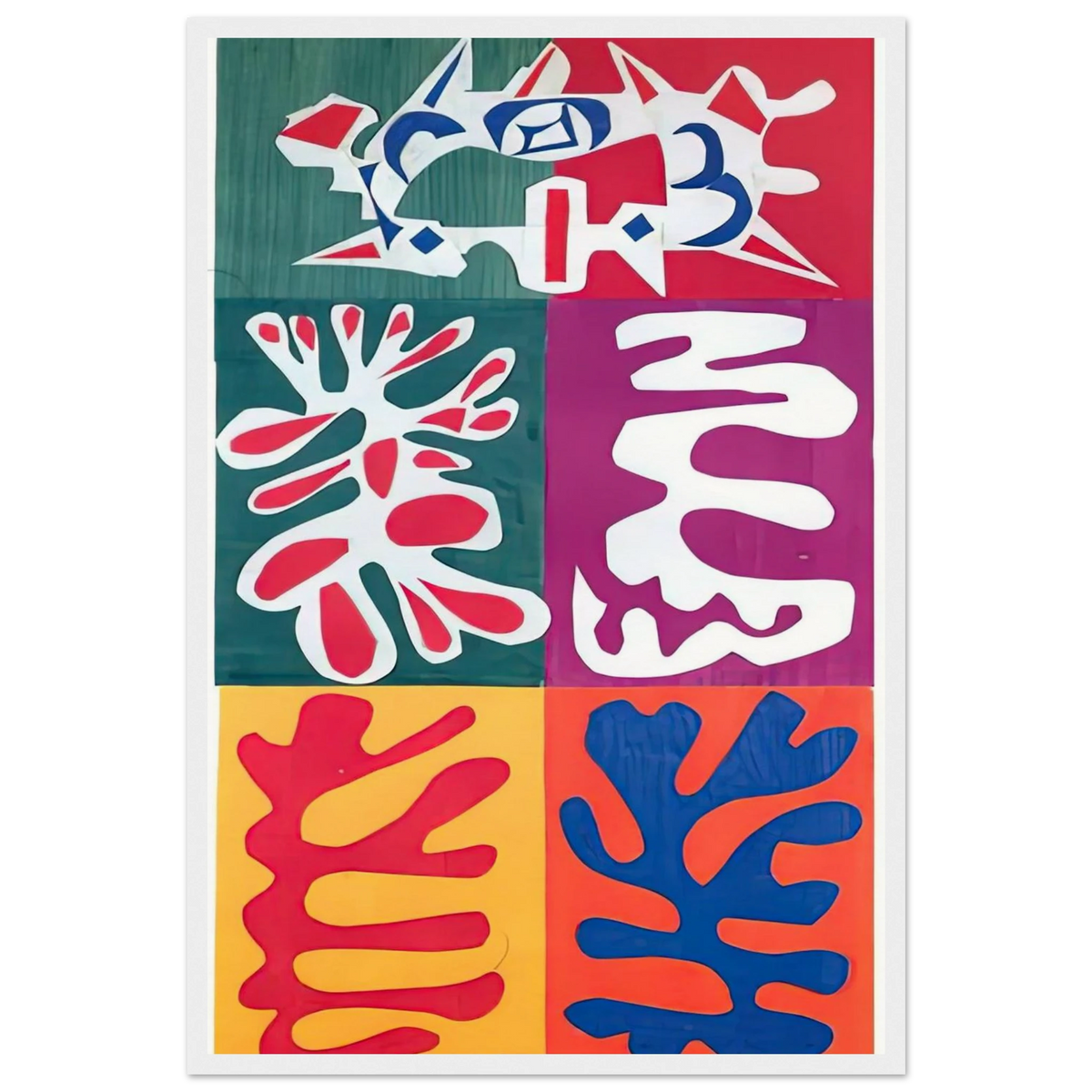 PANEL WITH MASK 1947 Framed Poster | Henri Matisse Framed Prints Wall Art | Henri Matisse Print