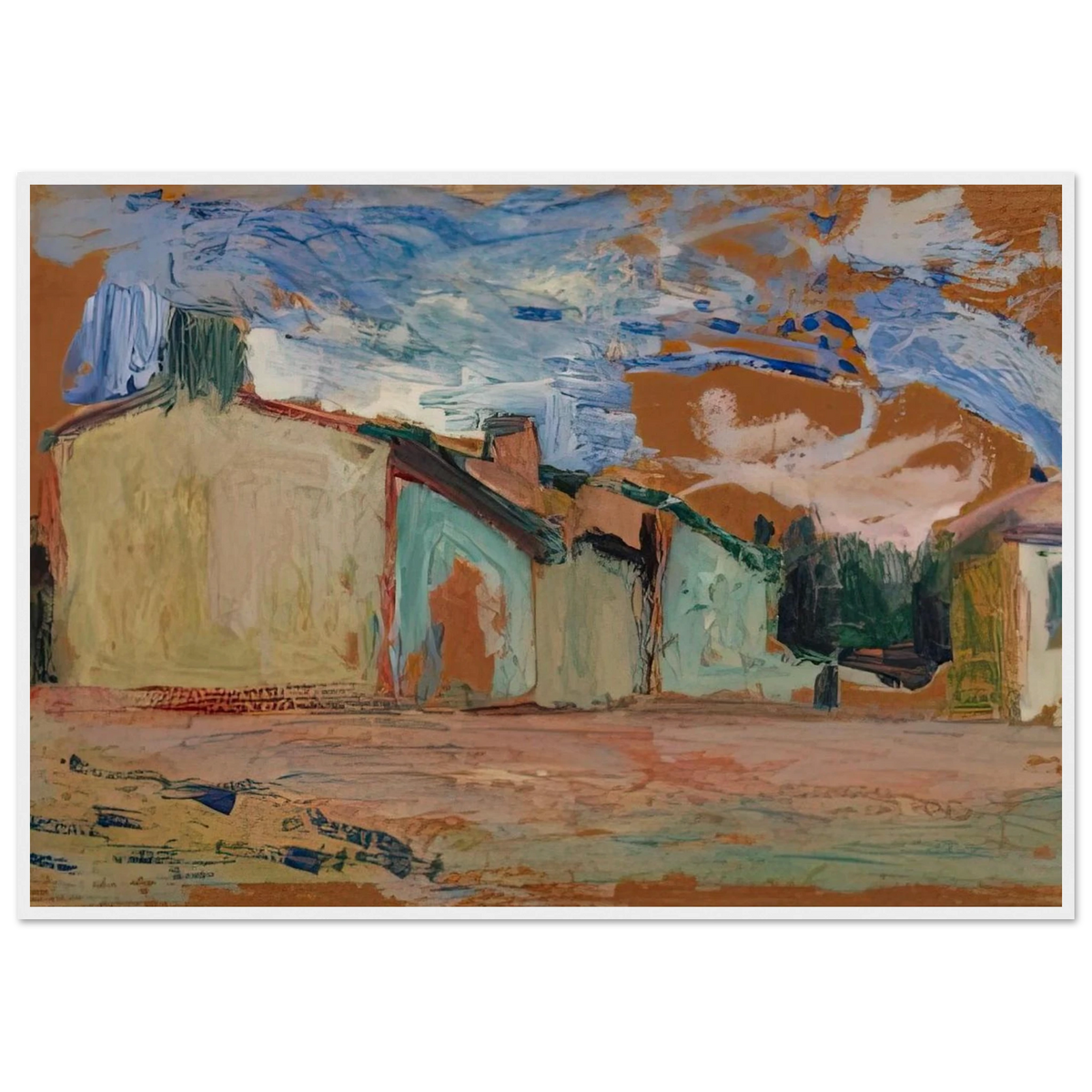 HOUSES FENOUILLET 1898 Framed Poster | Henri Matisse Framed Prints Wall Art | Henri Matisse Print