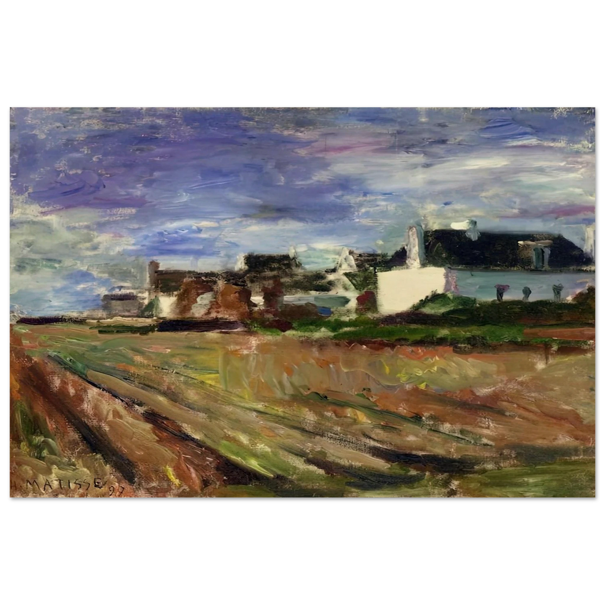 FARMS IN BRITTANY BELLE ILE 1897 Poster | Henri Matisse Poster | Henri Matisse Print