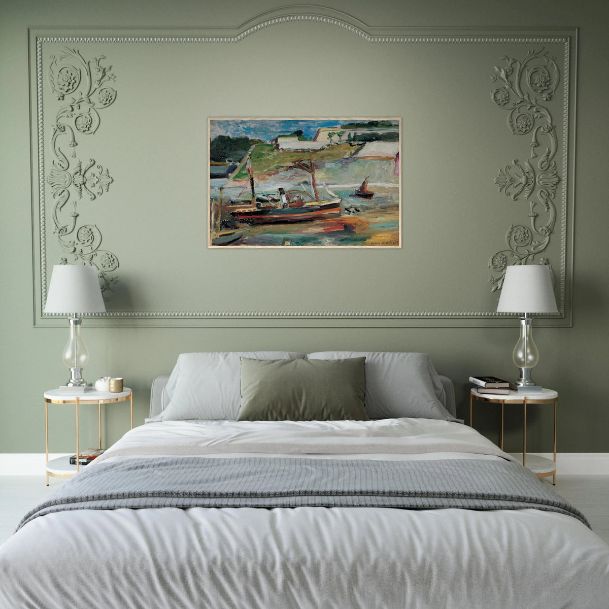BELLE ILE LE PORT DE PALAIS 1896 Framed Poster | Henri Matisse Framed Prints Wall Art | Henri Matisse Print