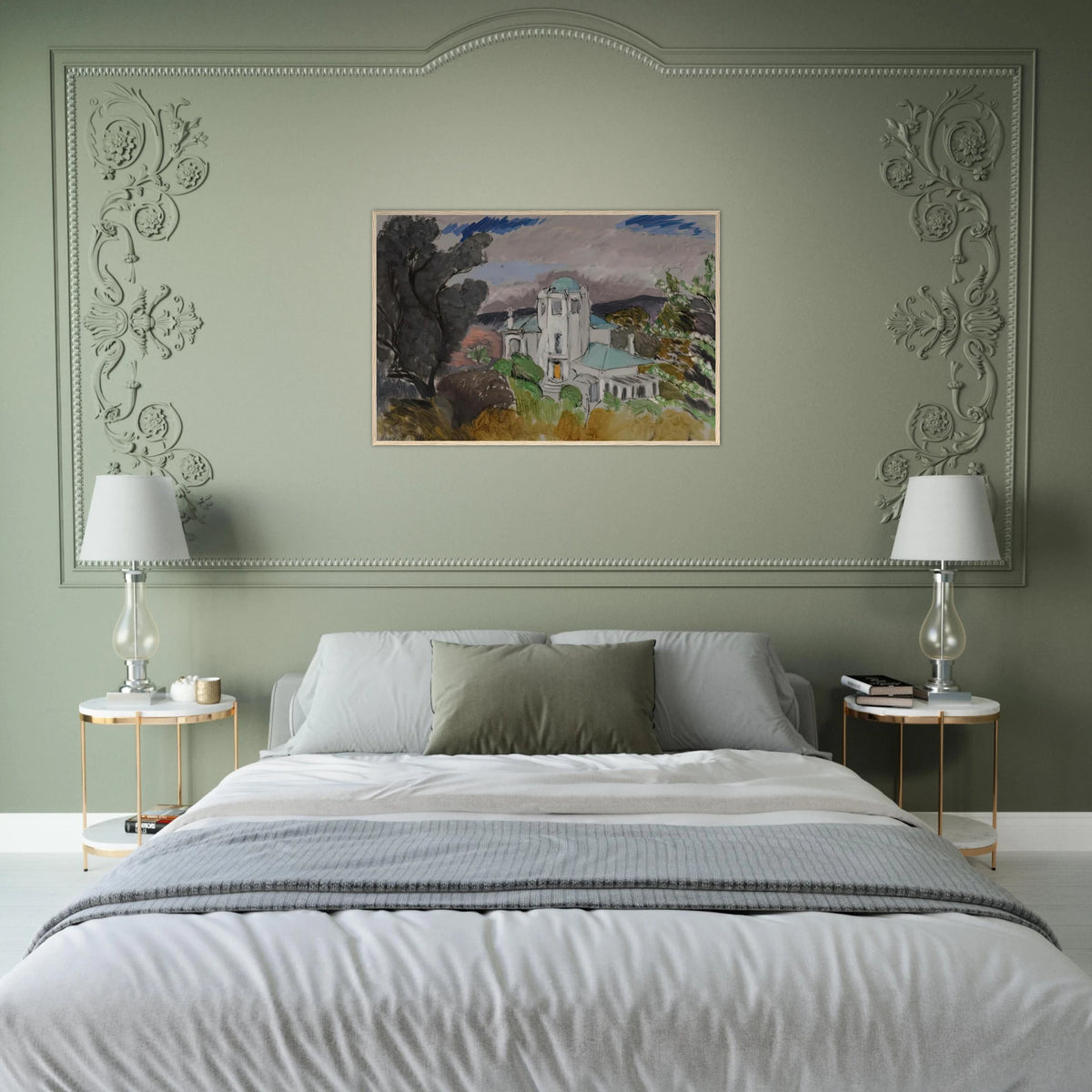 BLUE VILLA 1918 Framed Poster | Henri Matisse Framed Prints Wall Art | Henri Matisse Print