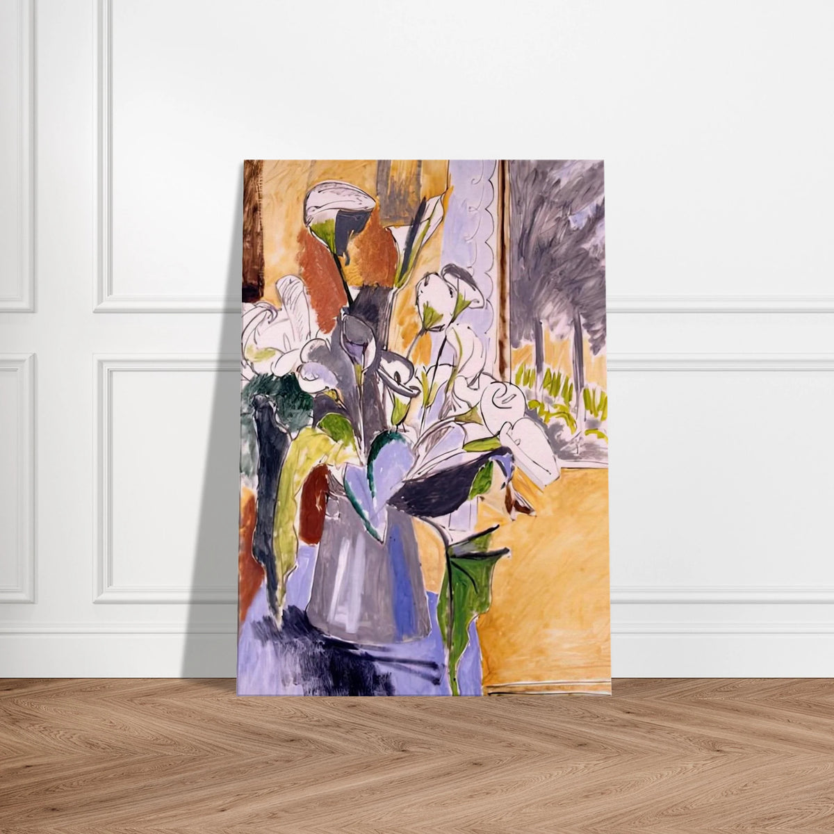 BOUQUET OF FLOWERS ON A VERANDA 1912 Canvas | Henri Matisse Canvas | Henri Matisse Print