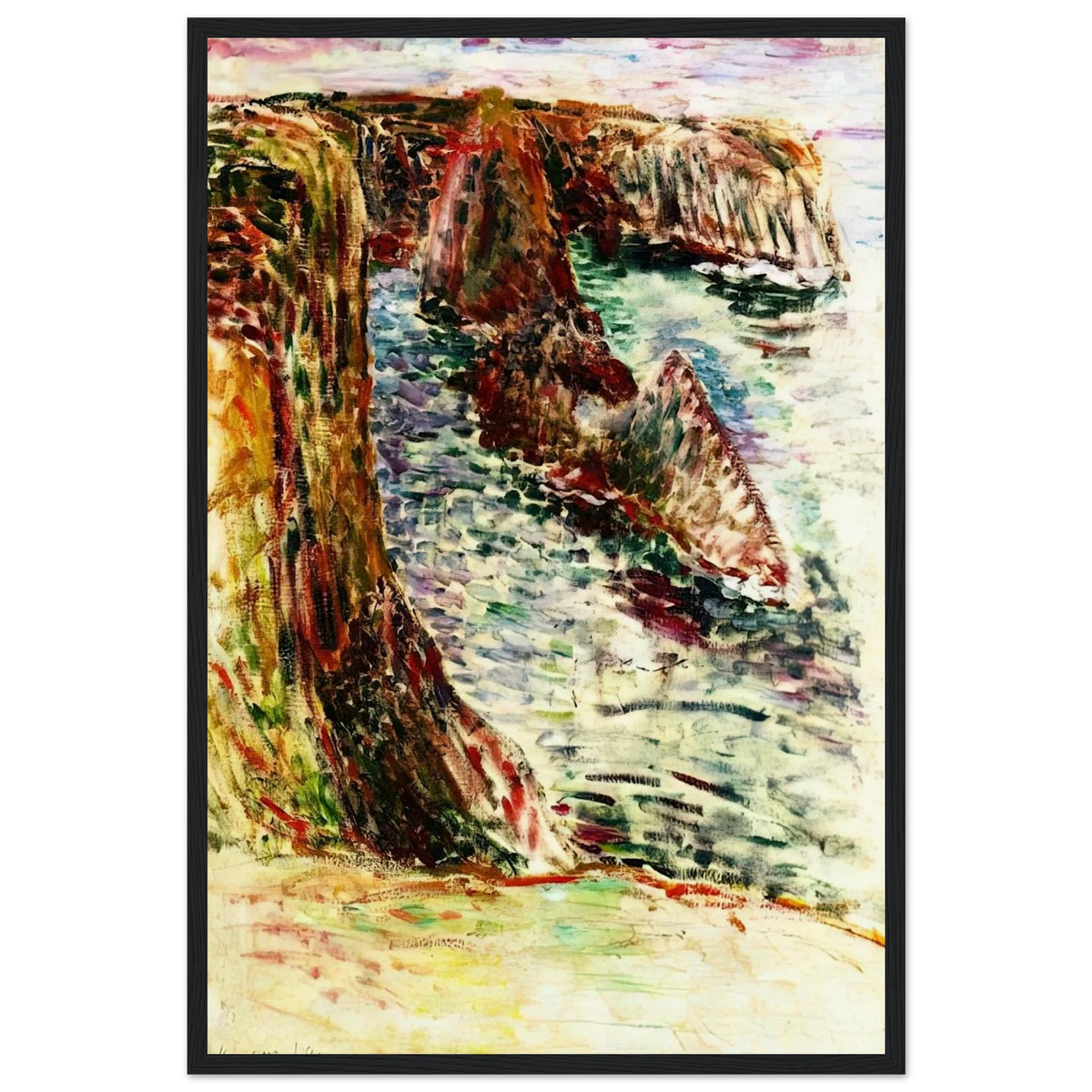BELLE ILE EN MER 1897 Framed Poster | Henri Matisse Framed Prints Wall Art | Henri Matisse Print