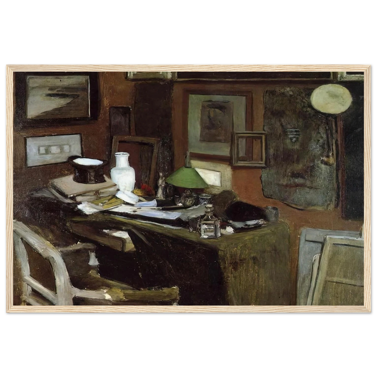 INTERIOR WITH A TOP HAT 1896 Framed Poster | Henri Matisse Framed Prints Wall Art | Henri Matisse Print