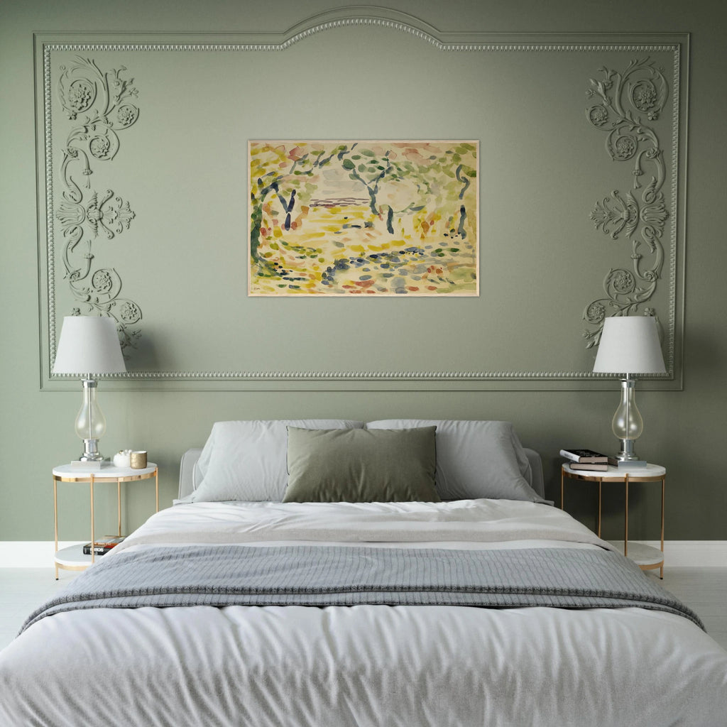 ETUDE POUR LE BONHEUR DE VIVRE 1905 Framed Poster | Henri Matisse Framed Prints Wall Art | Henri Matisse Print