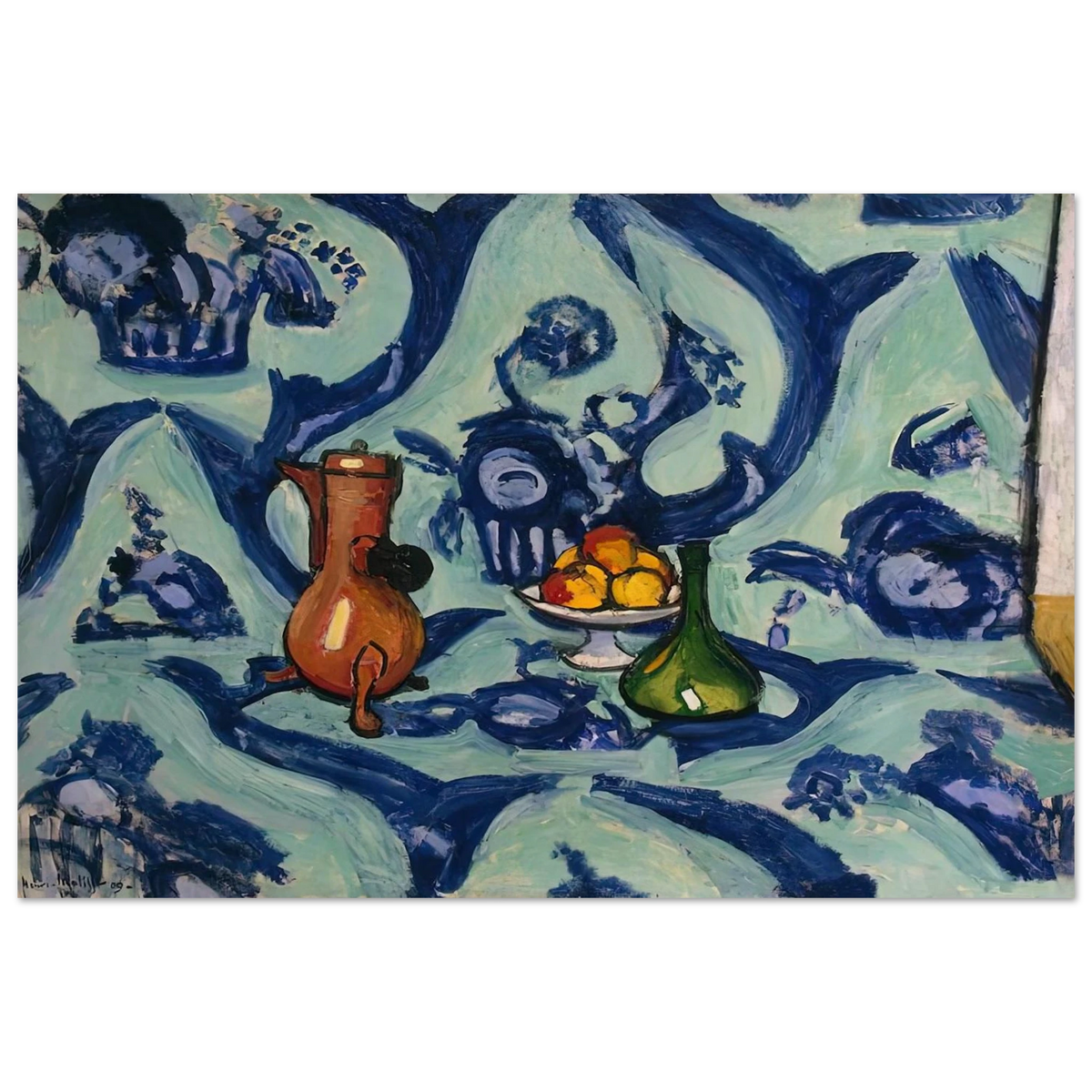 STILL LIFE WITH BLUE TABLECLOTH 1906 Poster | Henri Matisse Poster | Henri Matisse Print