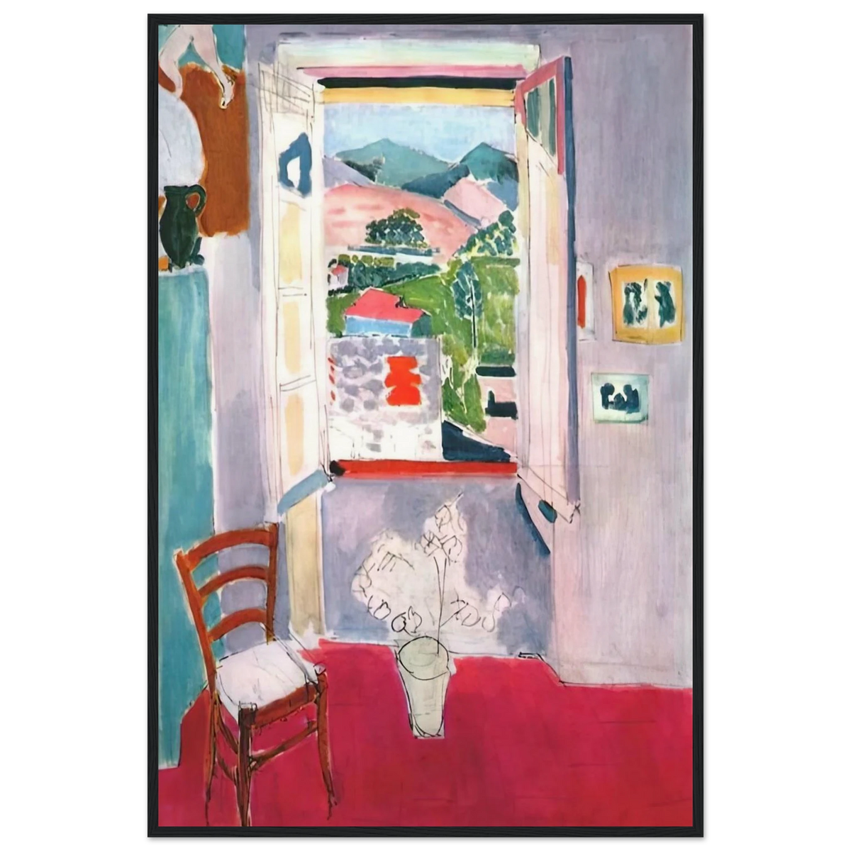 OPEN WINDOW AT COLLIOURE 1910 Framed Poster | Henri Matisse Framed Prints Wall Art | Henri Matisse Print