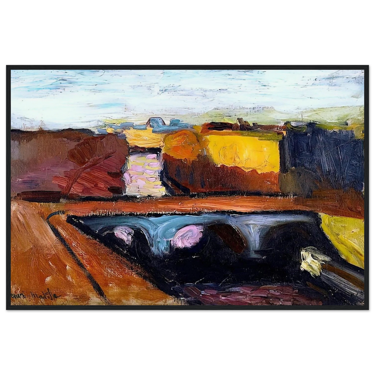 VIEW OF THE SEINE THE PONT SAINT MICHEL 1904 Framed Poster | Henri Matisse Framed Prints Wall Art | Henri Matisse Print