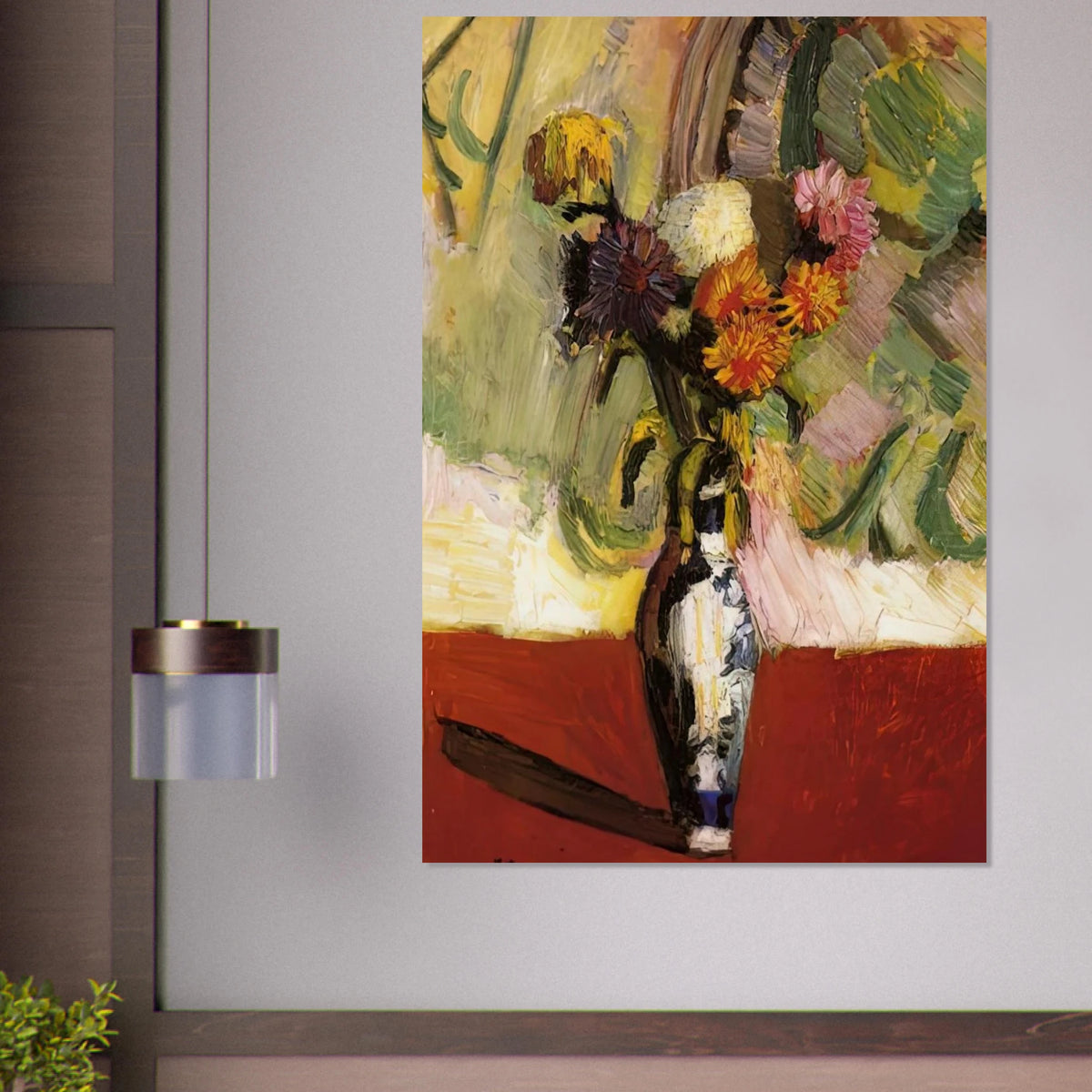 CHRYSANTHEMUMS IN A CHINESE VASE 1902 Poster | Henri Matisse Poster | Henri Matisse Print