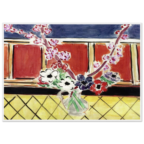 ANEMONES AND PEACH BLOSSOMS 1944 Framed Poster | Henri Matisse Framed Prints Wall Art | Henri Matisse Print
